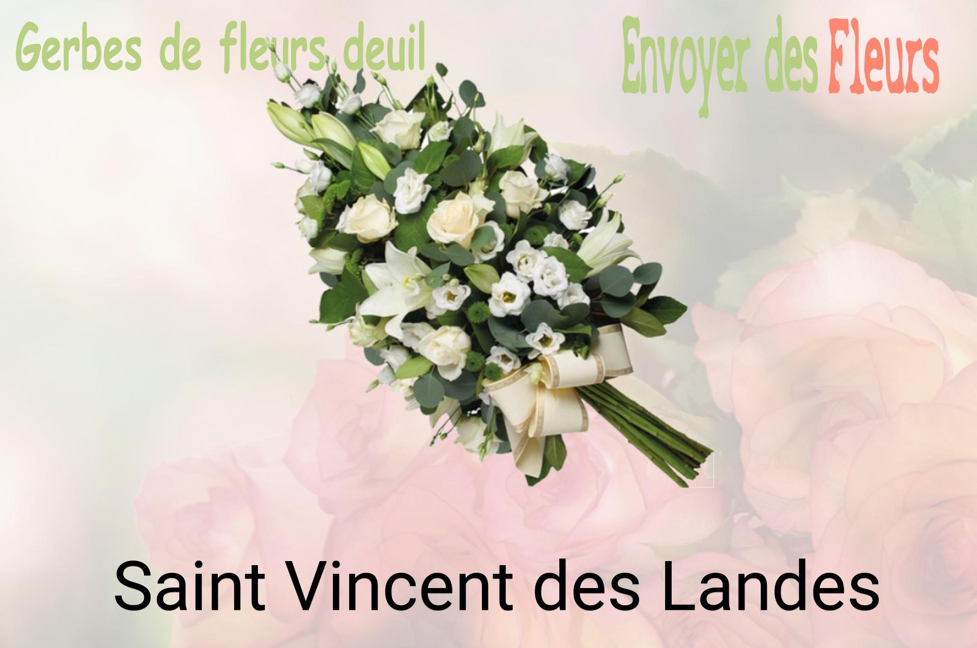 Gerbe de fleurs de deuil livrée à Saint-Vincent-des-Landes